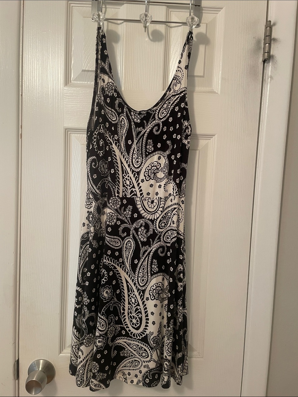 Express Black & White Paisley Mini Dress